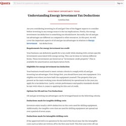 Understanding Energy Investment Tax Deductions