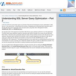 Understanding SQL Server Query Optimization – Part 2