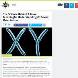 The Science Behind A More Meaningful Understanding Of Sexual Orientation