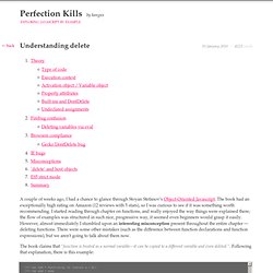 Perfection kills » Understanding delete