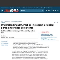 Understanding the Java Persistence API, Part 1