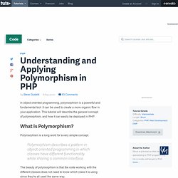 Understanding and Applying Polymorphism in PHP