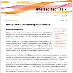 Memory – Part 2: Understanding Process memory