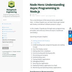 Node Hero: Understanding Async Programming in Node.js