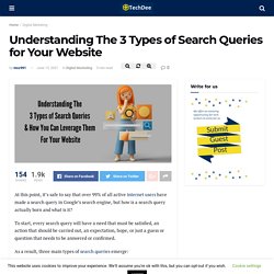 Understanding The 3 Types of Search Queries for Your Website