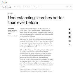 Understanding searches better than ever before