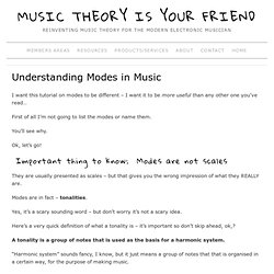 Understanding Modes in Music