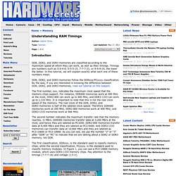 Understanding RAM Timings