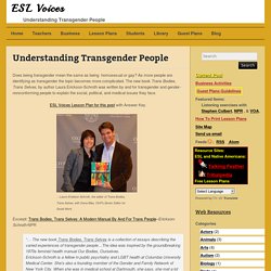 Understanding Transgender People