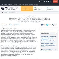 Scientific Communication: Understanding Scientific Journals and Articles