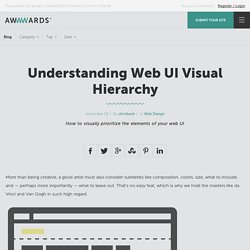Understanding Web UI Visual Hierarchy