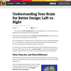 Understanding Your Brain for Better Design: Left vs. Right