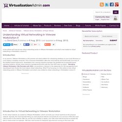 Understanding Virtual Networking in VMware Workstation 9