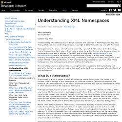 Understanding XML Namespaces