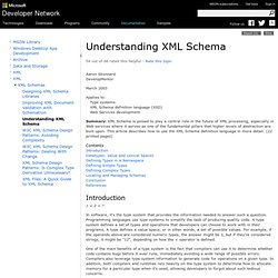 Understanding XML Schema
