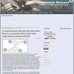 A world-famous chemist tells the truth: there’s no scientist alive today who understands macroevolution