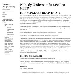 Nobody Understands REST or HTTP