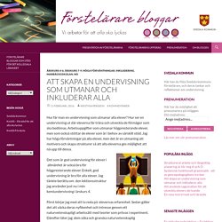 Att skapa en undervisning som utmanar och inkluderar alla