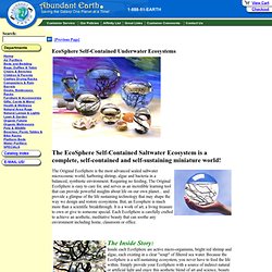 EcoSphere Self-Contained Underwater Ecosystems