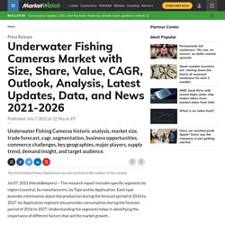 Underwater Fishing Cameras Market with Size, Share, Value, CAGR, Outlook, Analysis, Latest Updates, Data, and News 2021-2026