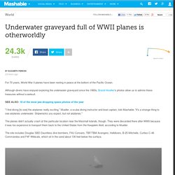 Underwater graveyard full of WWII planes is otherworldly
