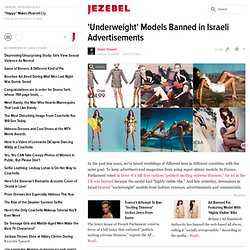 'Underweight' Models Banned in Israeli Advertisements