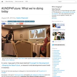 #UNDP4Future: What we’re doing today