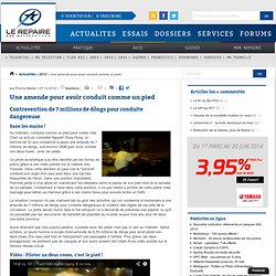 Une amende pour avoir conduit comme un pied