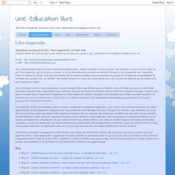 Une éducation libre: Libre d'apprendre