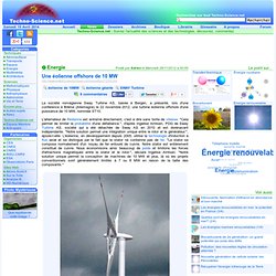 Une éolienne offshore de 10 MW
