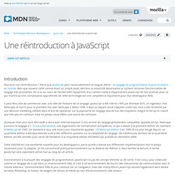 Une réintroduction à JavaScript - MDC