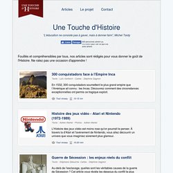 Une touche d'histoire