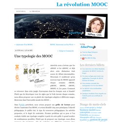 Une typologie des MOOC