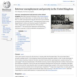 Interwar unemployment and poverty in the United Kingdom