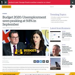 Budget 2020: Unemployment seen peaking at 9.8% in September