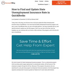 State Unemployment Insurance Rate in QuickBooks (Find & Update)