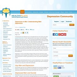 Depression in Men: Understanding Male Depression - HealthyPlace
