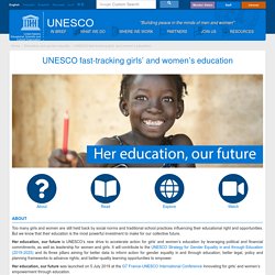 UNESCO fast-tracking girls’ and women’s education