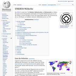 Weltnaturerbe / UNESCO-Welterbe