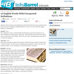 10 English Words With Unexpected Definitions - InfoBarrel - StumbleUpon