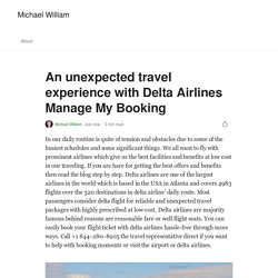 An unexpected travel experience with Delta Airlines Manage My Booking