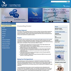 Counseling Center - Homepage