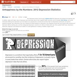 Depression Statistics: Unhappiness by the Numbers [INFOGRAPHIC]