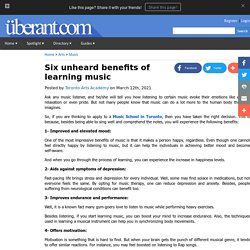 Six unheard benefits of learning music