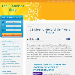 11 Most Unhelpful Self-Help Books