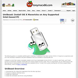 UniBeast: Install OS X Mavericks on Any Supported Intel-based PC