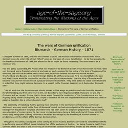 Wars of German unification - Bismarck second German Empire 1871 history