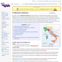 Unification italienne