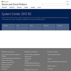 System Center Operations Manager 2007 (SCOM) – Platform Monitoring