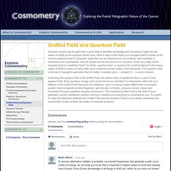 Unified Field and Quantum Field